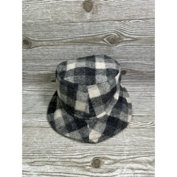 Swanndri Grey Black Wool Crusher Bucket Hat Winter Cap Hat Size XXL NEW ZEALAND - Picture 2 of 7